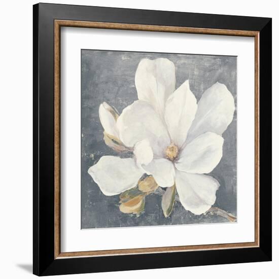 Serene Magnolia Gray-Julia Purinton-Framed Art Print