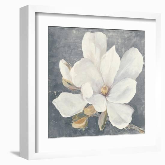 Serene Magnolia Gray-Julia Purinton-Framed Art Print