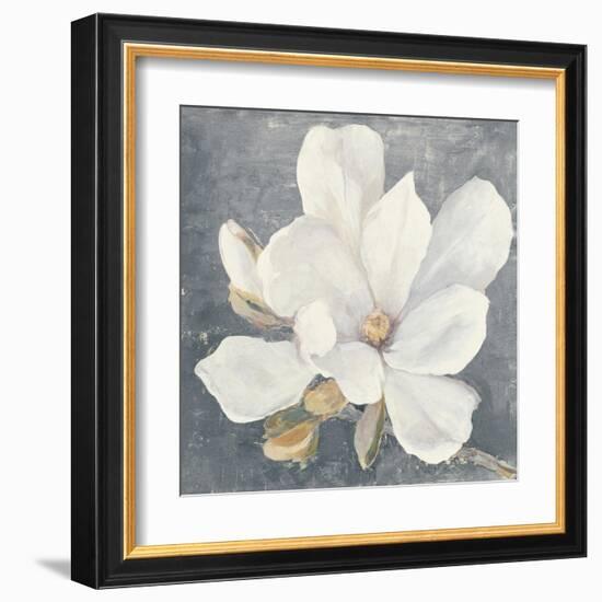 Serene Magnolia Gray-Julia Purinton-Framed Art Print