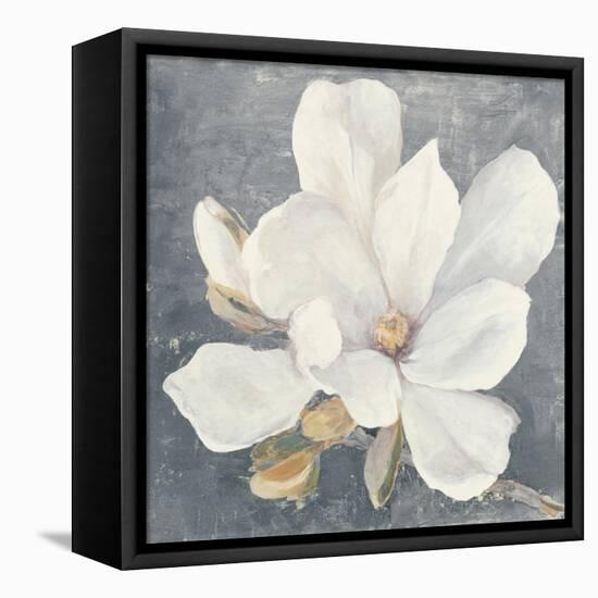 Serene Magnolia Gray-Julia Purinton-Framed Stretched Canvas