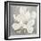 Serene Magnolia Light Gray-Julia Purinton-Framed Art Print