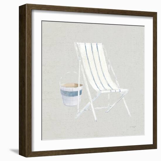 Serene Seaside III Tan-James Wiens-Framed Art Print