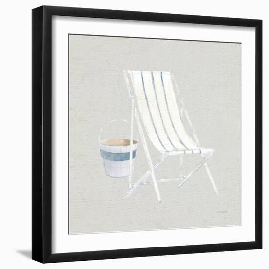 Serene Seaside III Tan-James Wiens-Framed Art Print