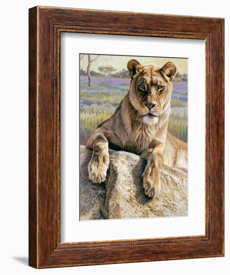 Serengeti Lioness-Kalon Baughan-Framed Art Print