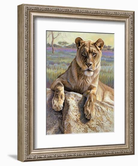 Serengeti Lioness-Kalon Baughan-Framed Giclee Print