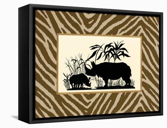 Serengeti Silhouette II-Sarah Chilton-Framed Stretched Canvas