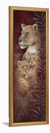 Serengetti Twins-Ruane Manning-Framed Stretched Canvas