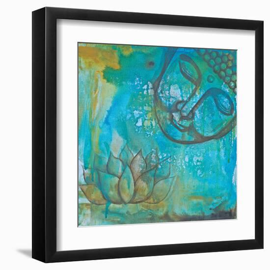 Serenity Buddha II-Pam Varacek-Framed Art Print