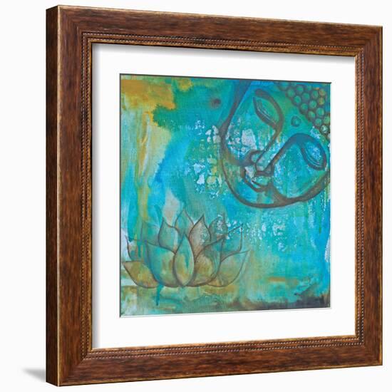 Serenity Buddha II-Pam Varacek-Framed Art Print