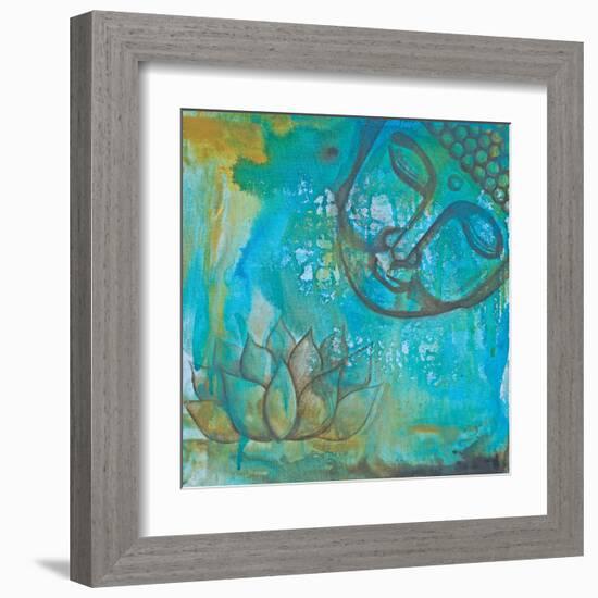 Serenity Buddha II-Pam Varacek-Framed Art Print