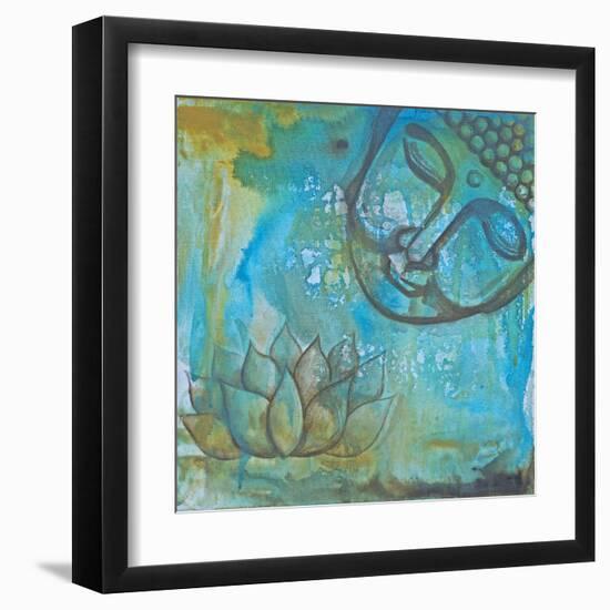 Serenity Buddha II-Pam Varacek-Framed Art Print