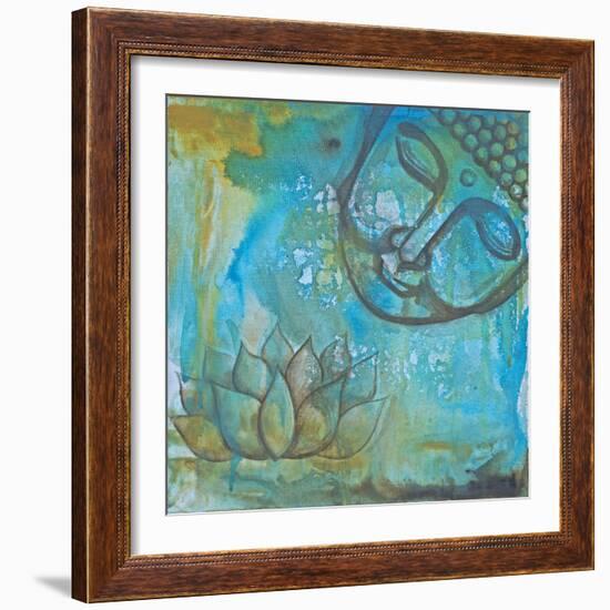 Serenity Buddha II-Pam Varacek-Framed Art Print