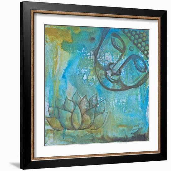 Serenity Buddha II-Pam Varacek-Framed Art Print