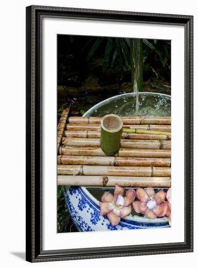 Serenity Garden' Fountain, Pottery Jug, the Prasart Museum, Bangkok, Thailand-Cindy Miller Hopkins-Framed Photographic Print