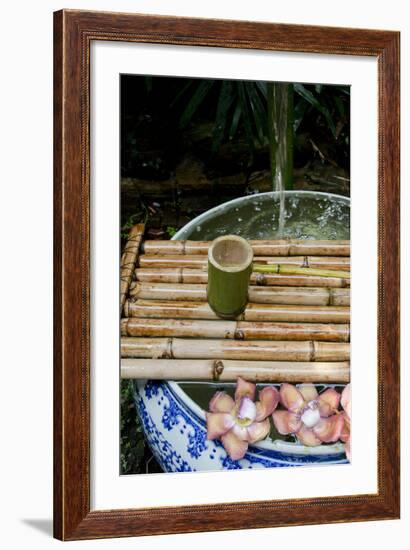 Serenity Garden' Fountain, Pottery Jug, the Prasart Museum, Bangkok, Thailand-Cindy Miller Hopkins-Framed Photographic Print