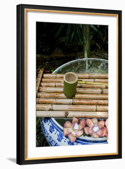 Serenity Garden' Fountain, Pottery Jug, the Prasart Museum, Bangkok, Thailand-Cindy Miller Hopkins-Framed Photographic Print