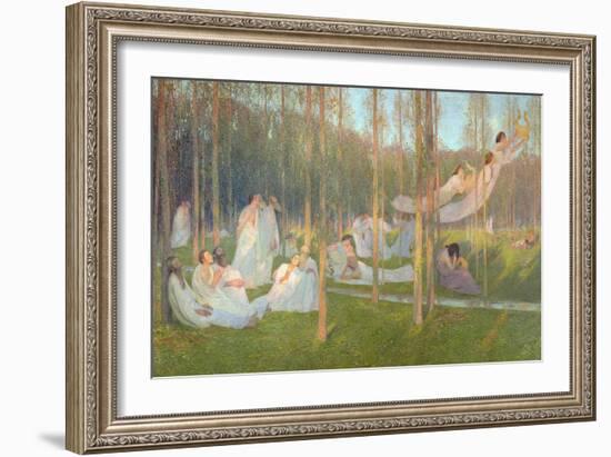 Serenity, Illustration for Book VI of the Aeneid-Henri Martin-Framed Giclee Print