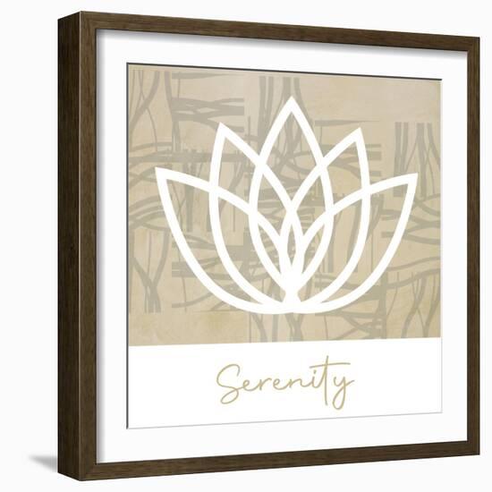 Serenity Lotus-Savannah Miller-Framed Art Print