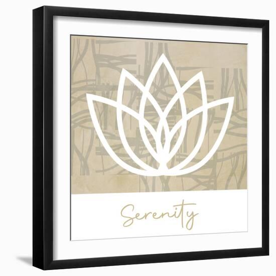 Serenity Lotus-Savannah Miller-Framed Art Print