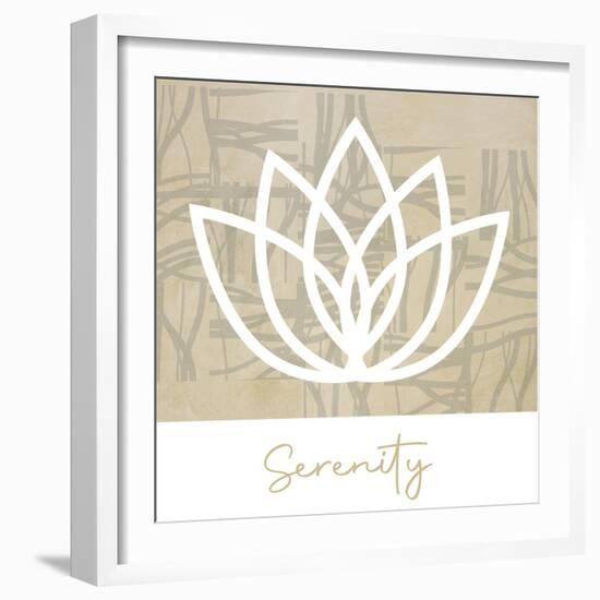 Serenity Lotus-Savannah Miller-Framed Art Print