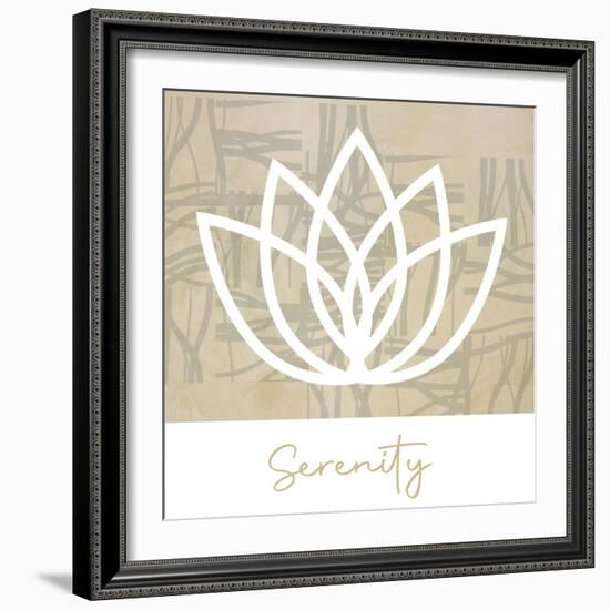 Serenity Lotus-Savannah Miller-Framed Art Print