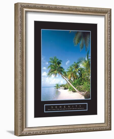 Serenity - Palm Trees-Unknown Unknown-Framed Photo
