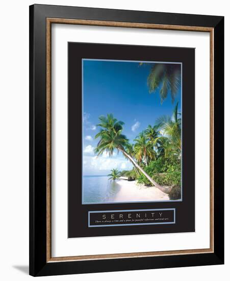 Serenity - Palm Trees-Unknown Unknown-Framed Photo