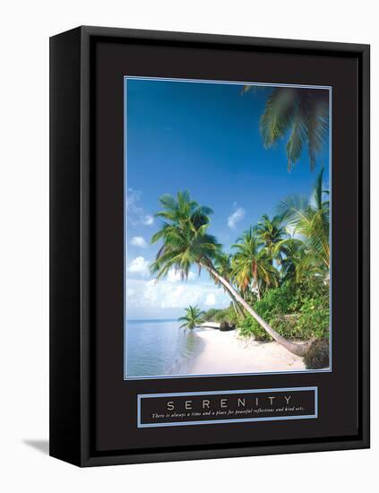 Serenity - Palm Trees-Unknown Unknown-Framed Stretched Canvas