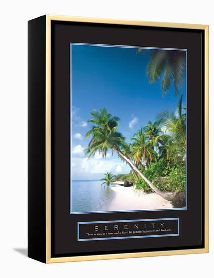 Serenity - Palm Trees-Unknown Unknown-Framed Stretched Canvas