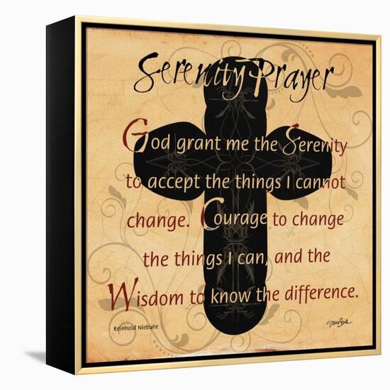 Serenity Prayer Cross-Diane Stimson-Framed Stretched Canvas