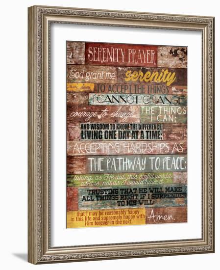 Serenity Prayer-Jace Grey-Framed Art Print