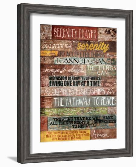 Serenity Prayer-Jace Grey-Framed Art Print