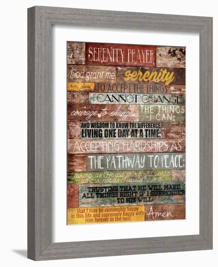 Serenity Prayer-Jace Grey-Framed Art Print