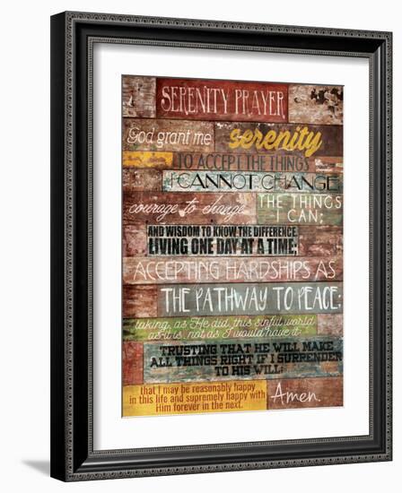 Serenity Prayer-Jace Grey-Framed Art Print