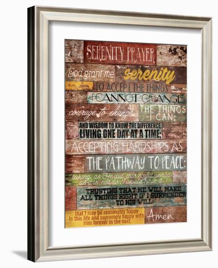 Serenity Prayer-Jace Grey-Framed Art Print