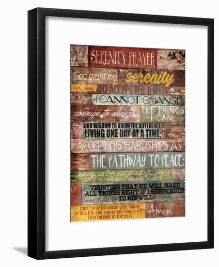 Serenity Prayer-Jace Grey-Framed Art Print