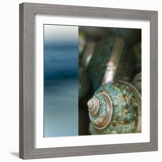 Serenity Shores II-Sidney Aver-Framed Art Print