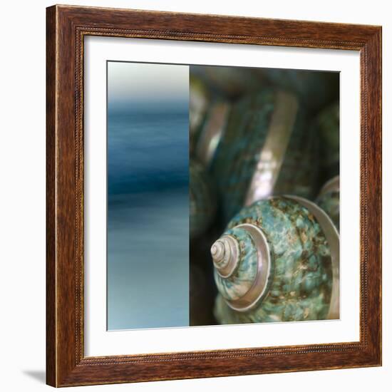 Serenity Shores II-Sidney Aver-Framed Art Print