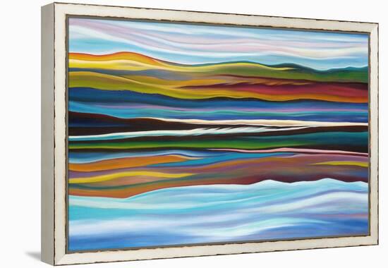 Serenity-Hyunah Kim-Framed Stretched Canvas