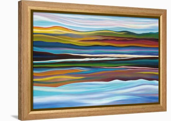 Serenity-Hyunah Kim-Framed Stretched Canvas