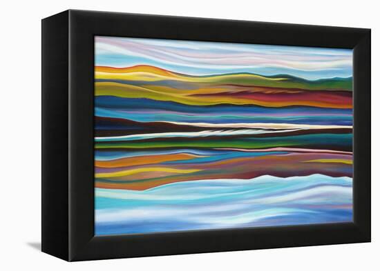 Serenity-Hyunah Kim-Framed Stretched Canvas