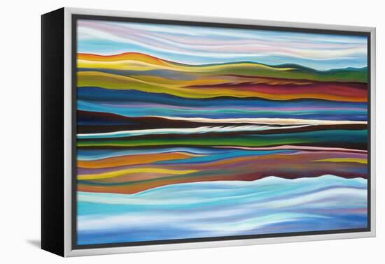 Serenity-Hyunah Kim-Framed Stretched Canvas