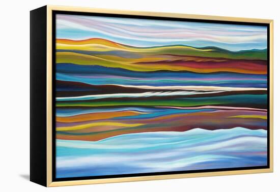 Serenity-Hyunah Kim-Framed Stretched Canvas