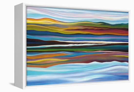 Serenity-Hyunah Kim-Framed Stretched Canvas