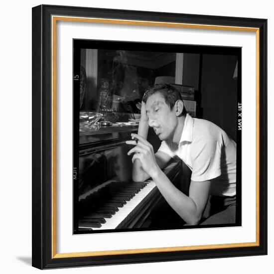 Serge Gainsbourg Smoking-DR-Framed Photographic Print