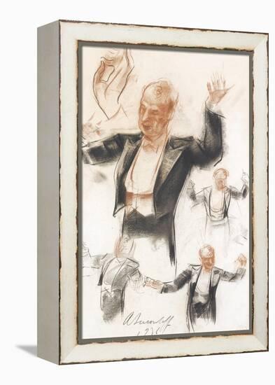 Serge Koussevitzky Conducting-Alexander Yevgenyevich Yakovlev-Framed Premier Image Canvas