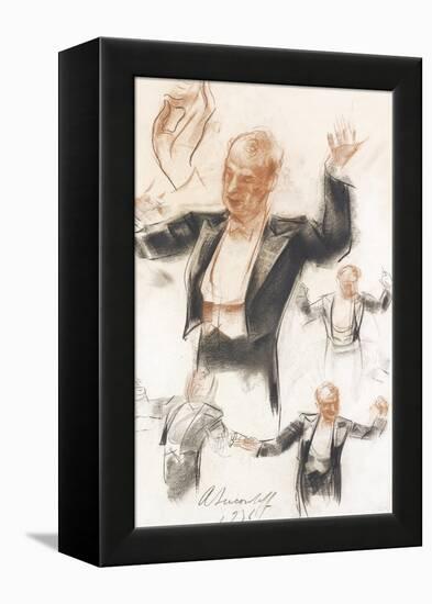 Serge Koussevitzky Conducting-Alexander Yevgenyevich Yakovlev-Framed Premier Image Canvas