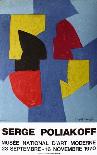 Abstract Composition, Maroon-Serge Poliakoff-Framed Collectable Print