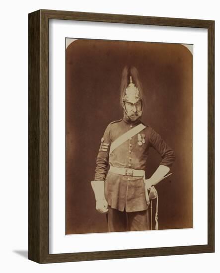 Sergeant-Major Stewart, 5th (Princess Charlotte of Wales's) Dragoon Guards-Joseph Cundall and Robert Howlett-Framed Photographic Print