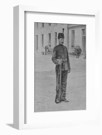 'Sergeant, The King's Royal Rifle Corps', c1880-Unknown-Framed Photographic Print